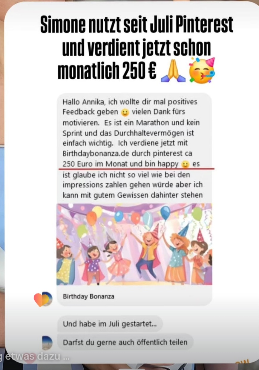 Kundenbewertung Pin Dich Reich Annika Rojas Gonzalez